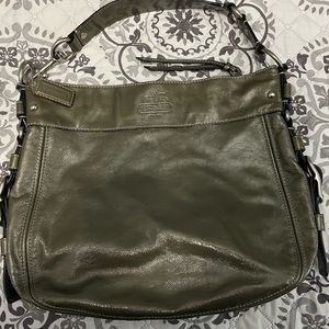 Gray Pleather Coach Purse